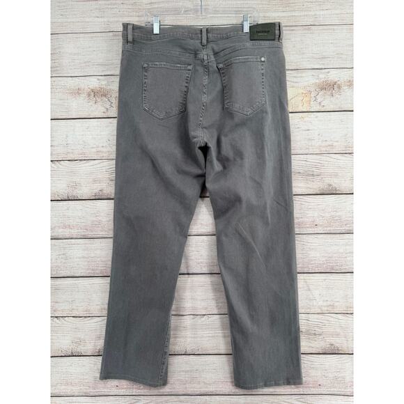 Baldwin Kansas City Brennan Modern Straight Jeans Men's 38 Gray Stretch - Picture 2 of 12